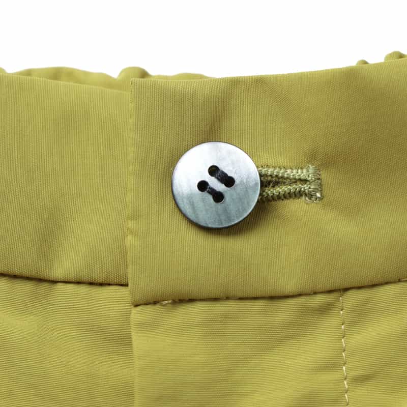 BARNEYS NEW YORK ウォッシャブル セットアップ タック入りワイドパンツ YELLOW