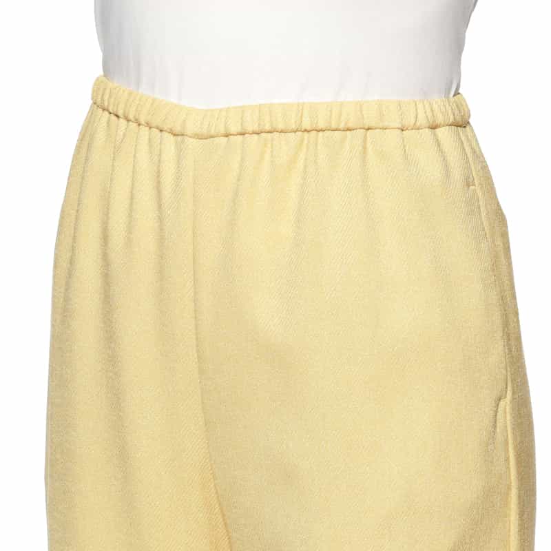 BARNEYS NEW YORK ウォッシャブル ワイドパンツ YELLOW