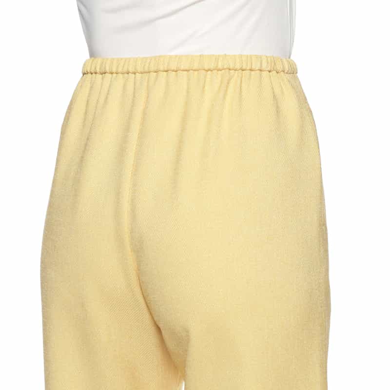 BARNEYS NEW YORK ウォッシャブル ワイドパンツ YELLOW