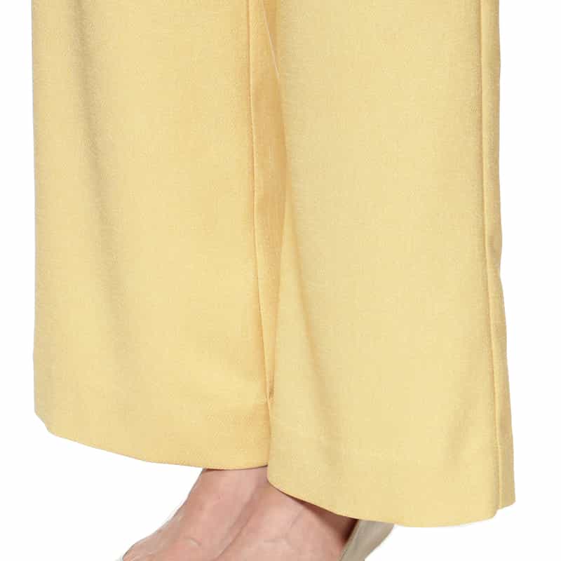 BARNEYS NEW YORK ウォッシャブル ワイドパンツ YELLOW