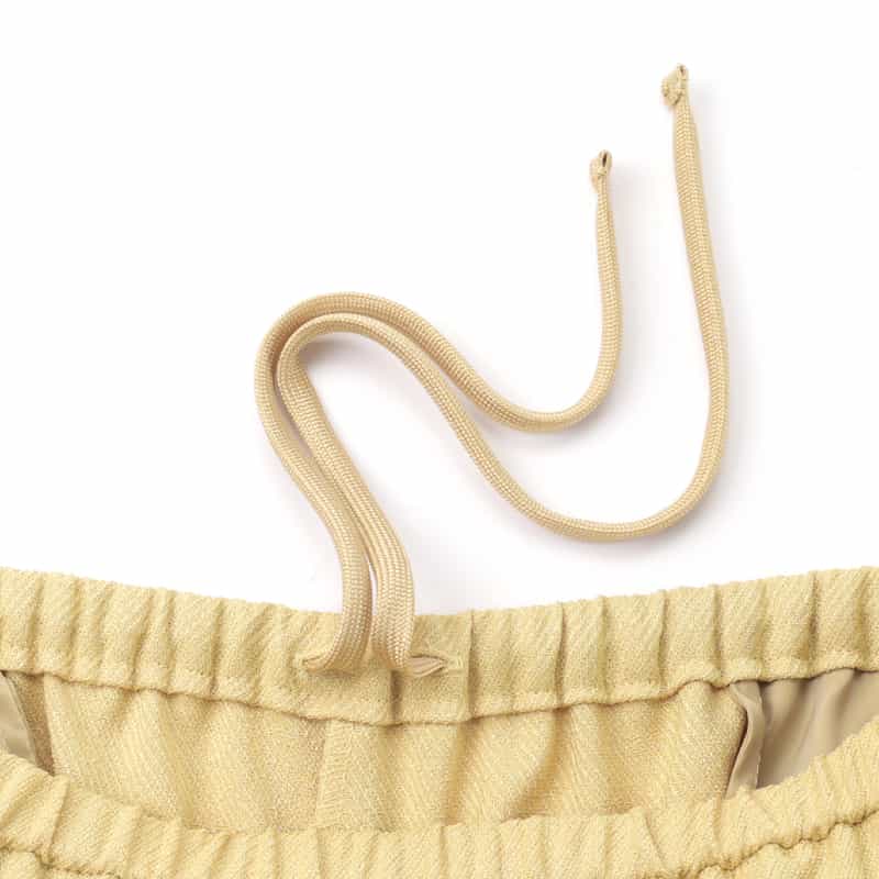 BARNEYS NEW YORK ウォッシャブル ワイドパンツ YELLOW