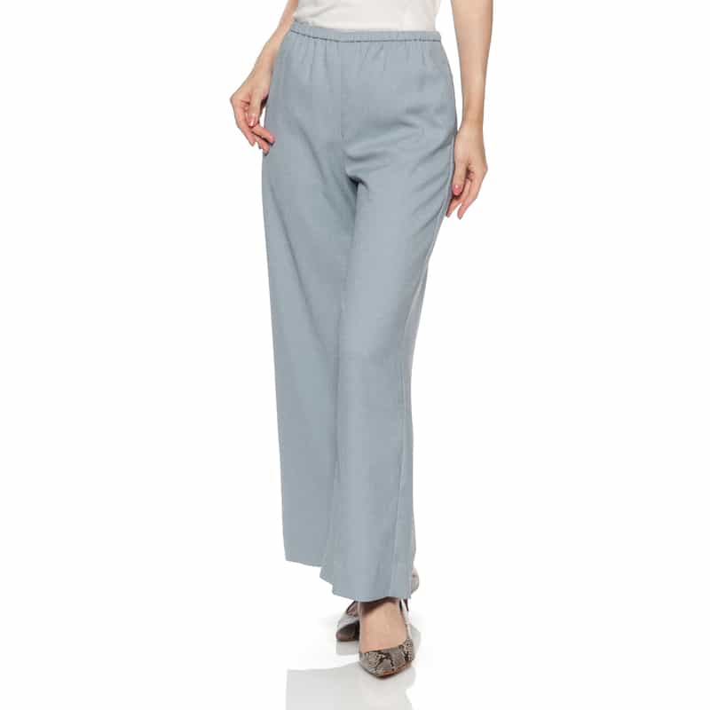 BARNEYS NEW YORK ウォッシャブル ワイドパンツ BLUE