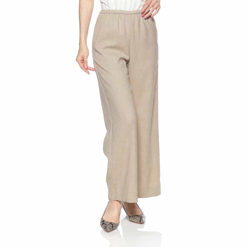 BARNEYS NEW YORK ウォッシャブル ワイドパンツ GRAY