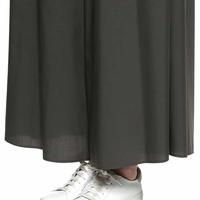 BARNEYS NEW YORK ウォッシャブル ギャザーオールインワン GRAY