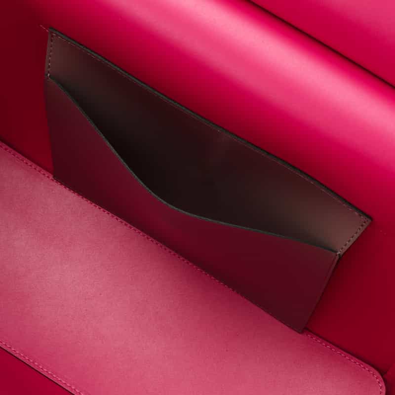 BARNEYS NEW YORK レザー バイカラー フラップトートバッグ BEIGE