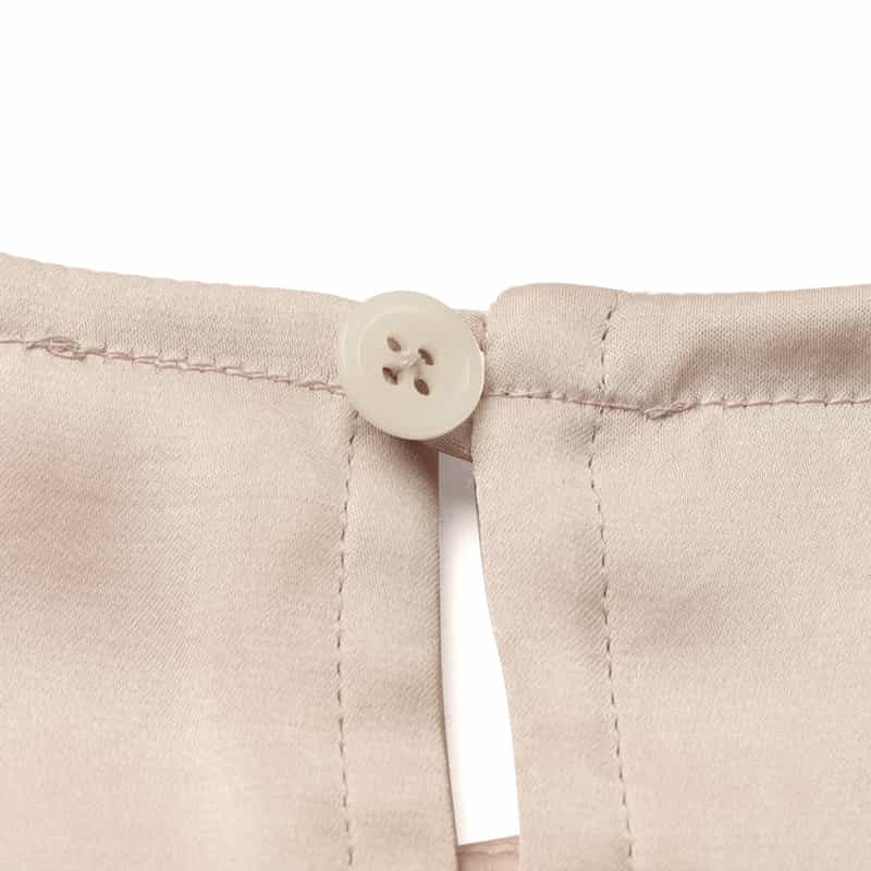 BARNEYS NEW YORK ウォッシャブル ネックバー付ブラウス PINK