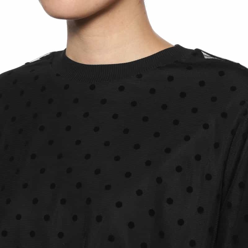 BARNEYS NEW YORK ウォッシャブル レイヤードカットソー BLACK