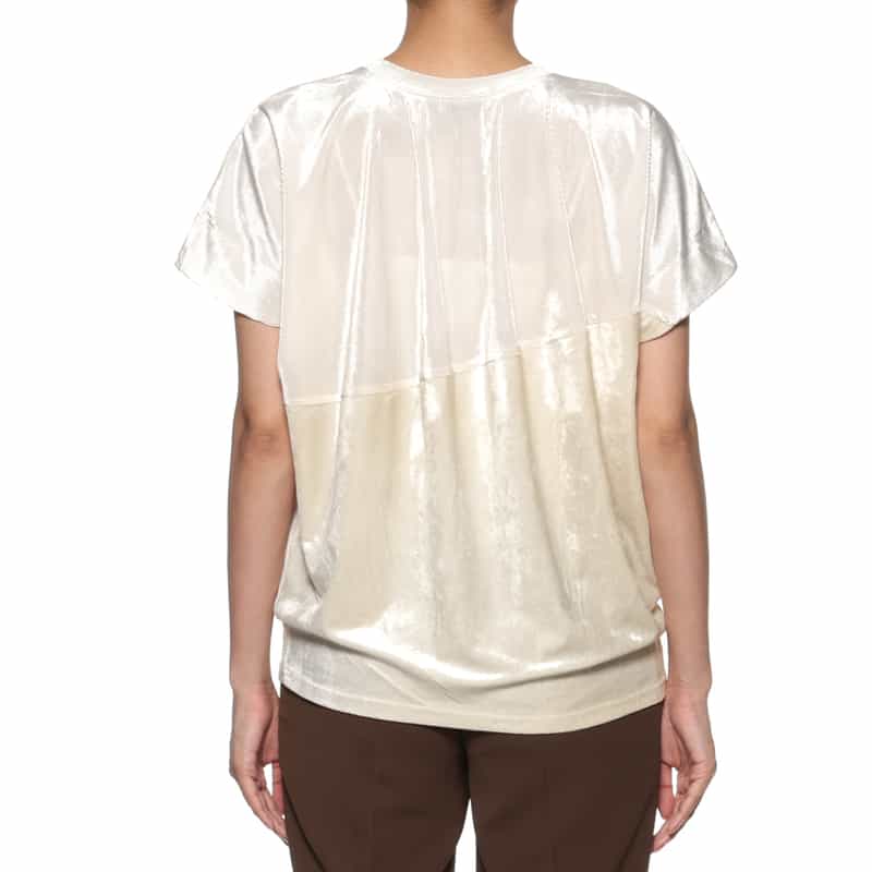 BARNEYS NEW YORK コンビネーション ドレープカットソー OFF WHITE