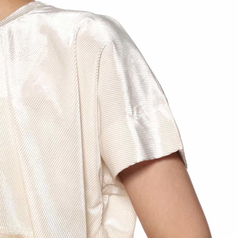 BARNEYS NEW YORK コンビネーション ドレープカットソー OFF WHITE