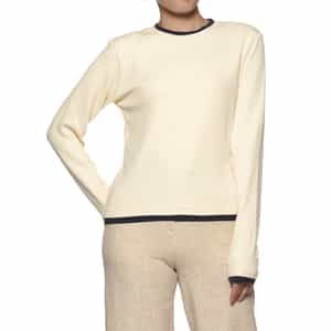 ウォッシャブル レイヤードデザインロングスリーブカットソー