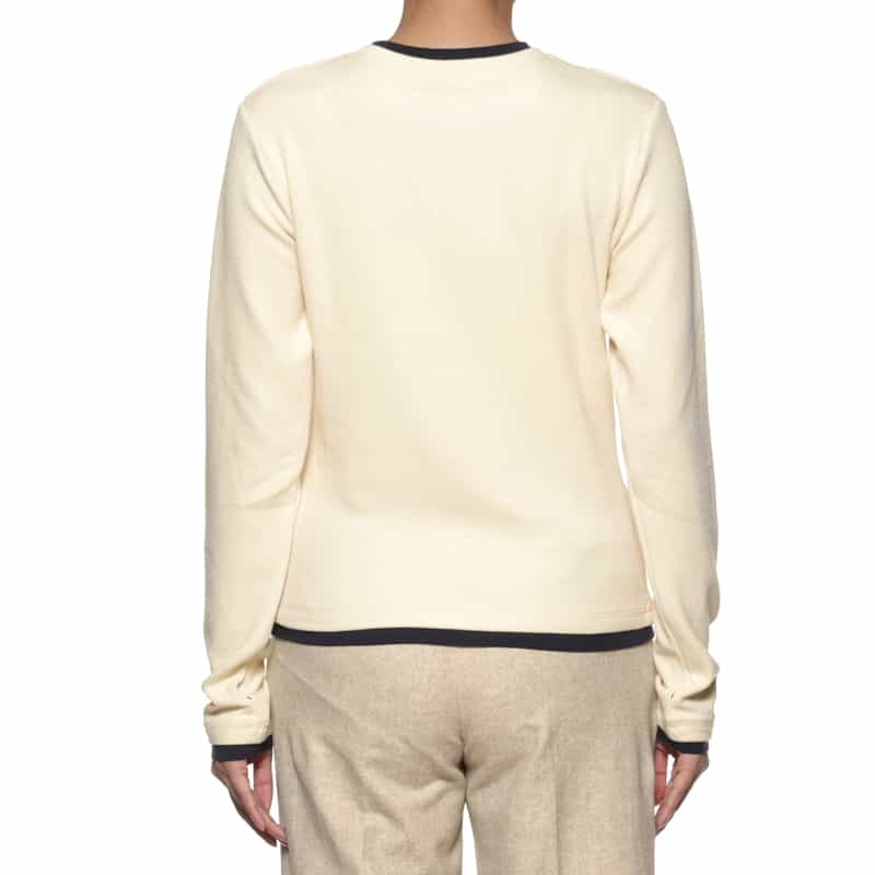 BARNEYS NEW YORK ウォッシャブル レイヤードデザインロングスリーブカットソー OFF WHITE
