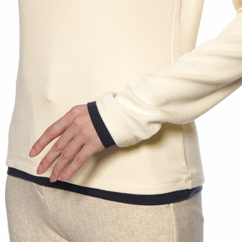 BARNEYS NEW YORK ウォッシャブル レイヤードデザインロングスリーブカットソー OFF WHITE