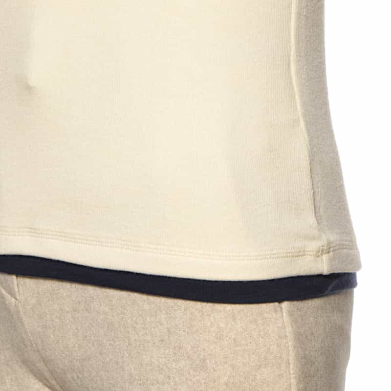 BARNEYS NEW YORK ウォッシャブル レイヤードデザインロングスリーブカットソー OFF WHITE