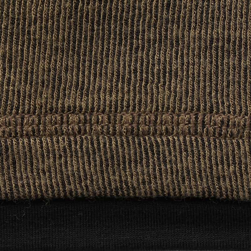 BARNEYS NEW YORK ウォッシャブル レイヤードデザインロングスリーブカットソー BROWN