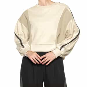 ウォッシャブル コンビネーションスウェットプルオーバー