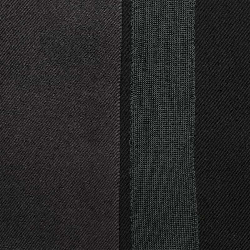 BARNEYS NEW YORK ウォッシャブル ライン入りワイドパンツ BLACK