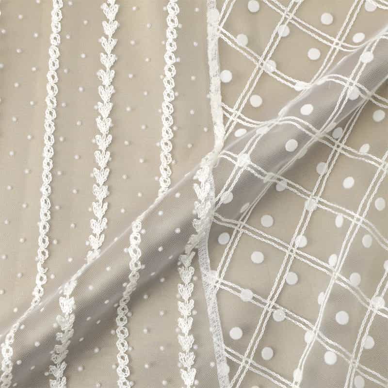 BARNEYS NEW YORK チュール付ロングスカート WHITE