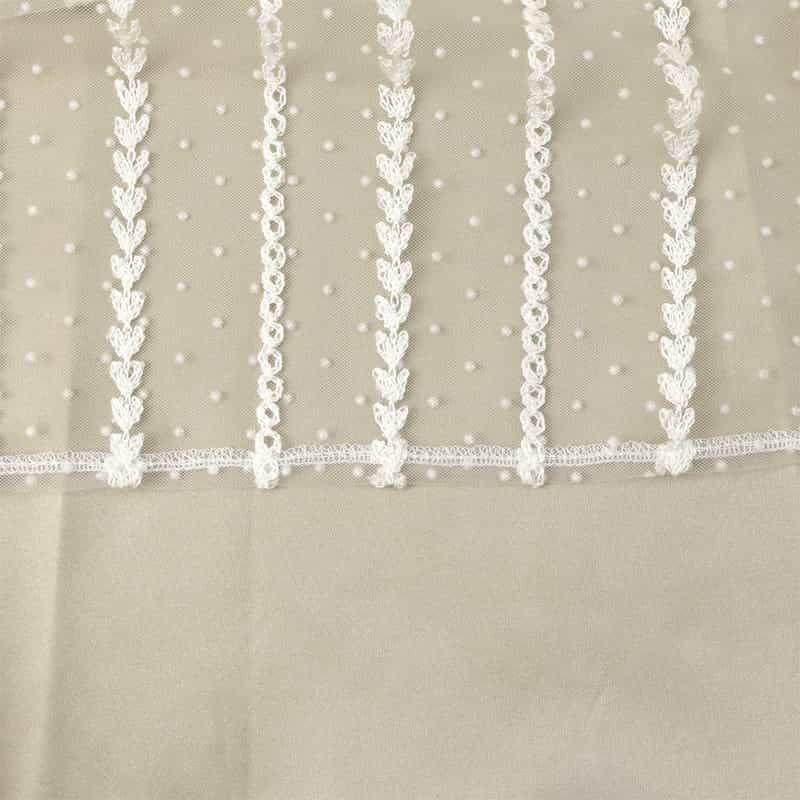 BARNEYS NEW YORK チュール付ロングスカート WHITE