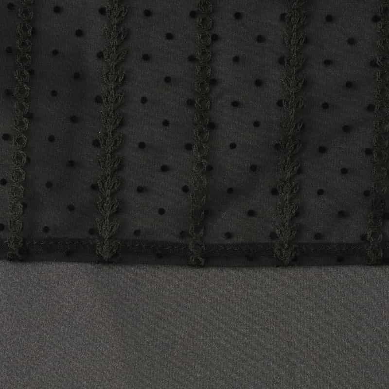 BARNEYS NEW YORK チュール付ロングスカート BLACK