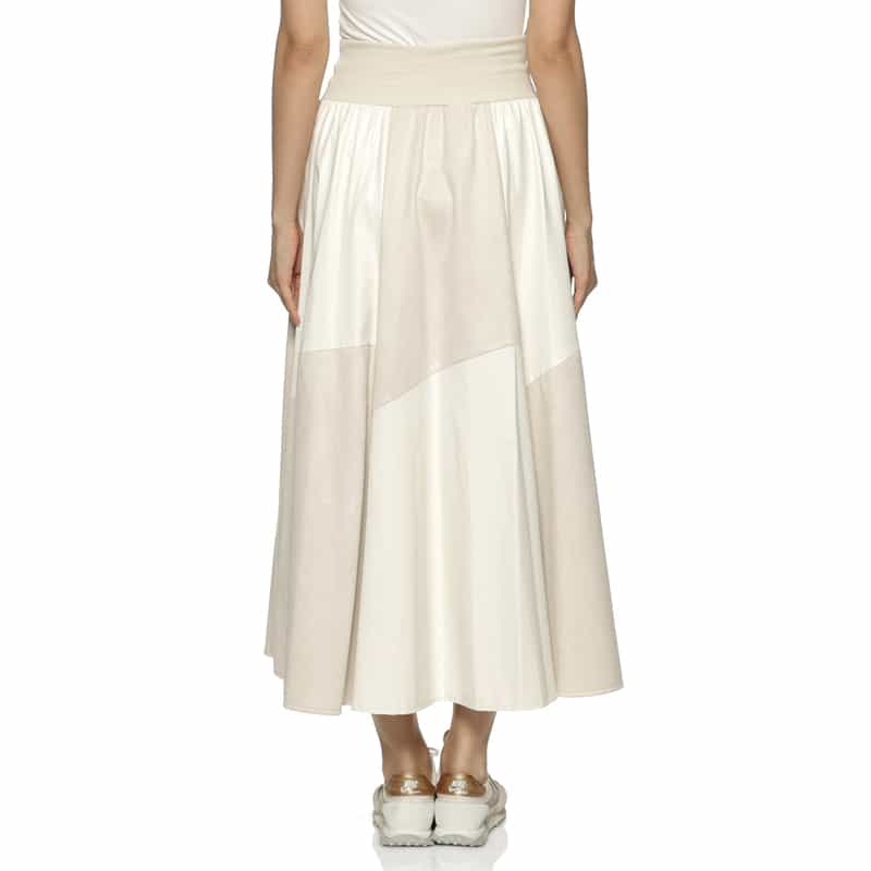 BARNEYS NEW YORK 異素材コンビネーションスカート OFF WHITE