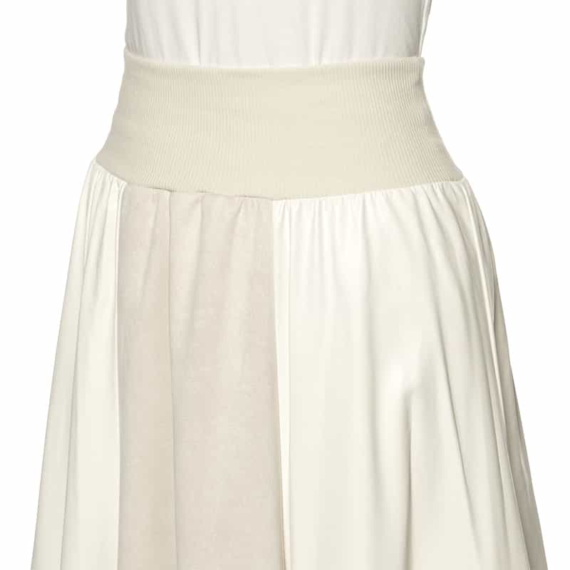 BARNEYS NEW YORK 異素材コンビネーションスカート OFF WHITE