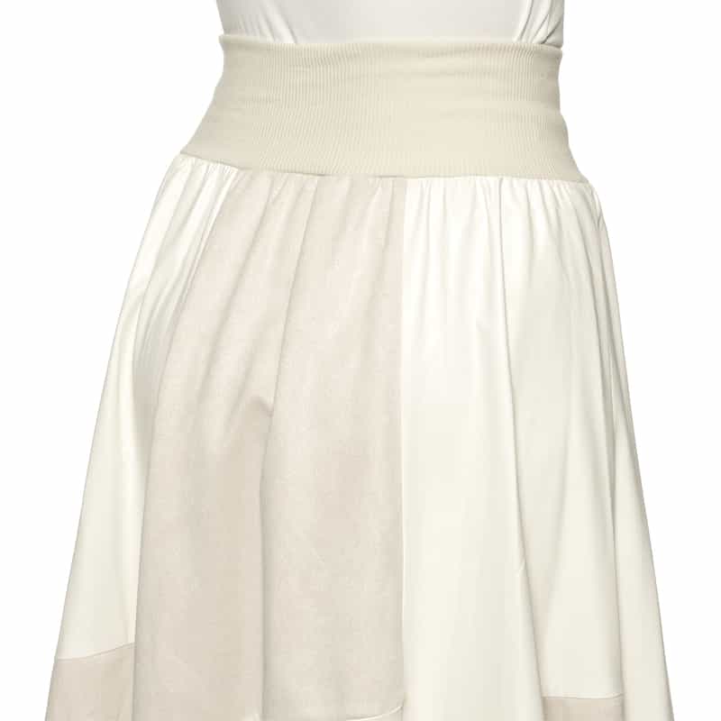 BARNEYS NEW YORK 異素材コンビネーションスカート OFF WHITE