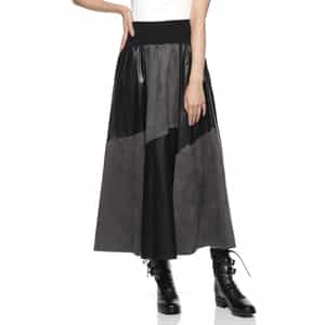 異素材コンビネーションスカート