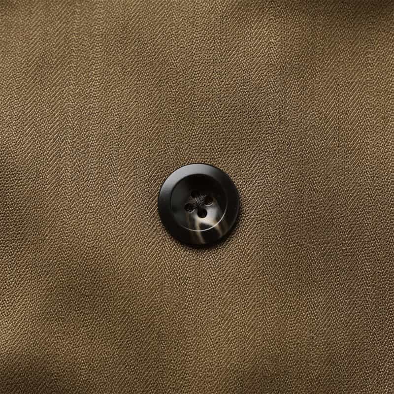 BARNEYS NEW YORK ウォッシャブル コンビネーションテーラードシャツジャケット BROWN