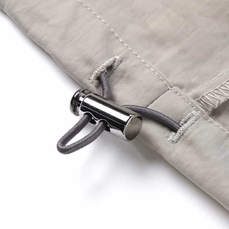 BARNEYS NEW YORK ウォッシャブル 異素材コンビネーション ジップアップブルゾン DARK GRAY