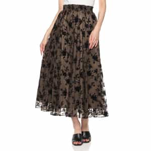 フラワー柄ロングスカート