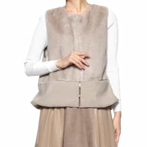 異素材コンビネーションベスト