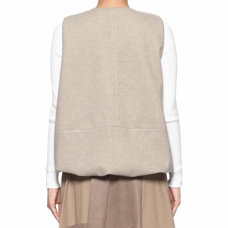 BARNEYS NEW YORK 異素材コンビネーションベスト GRAY