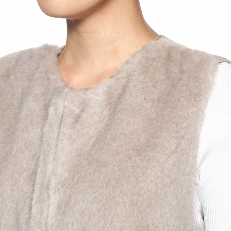 BARNEYS NEW YORK 異素材コンビネーションベスト GRAY