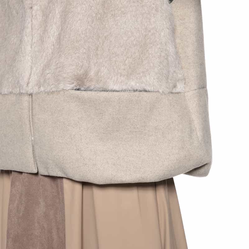 BARNEYS NEW YORK 異素材コンビネーションベスト GRAY