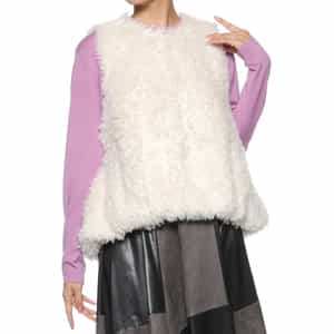 フェイクファー ショートベスト