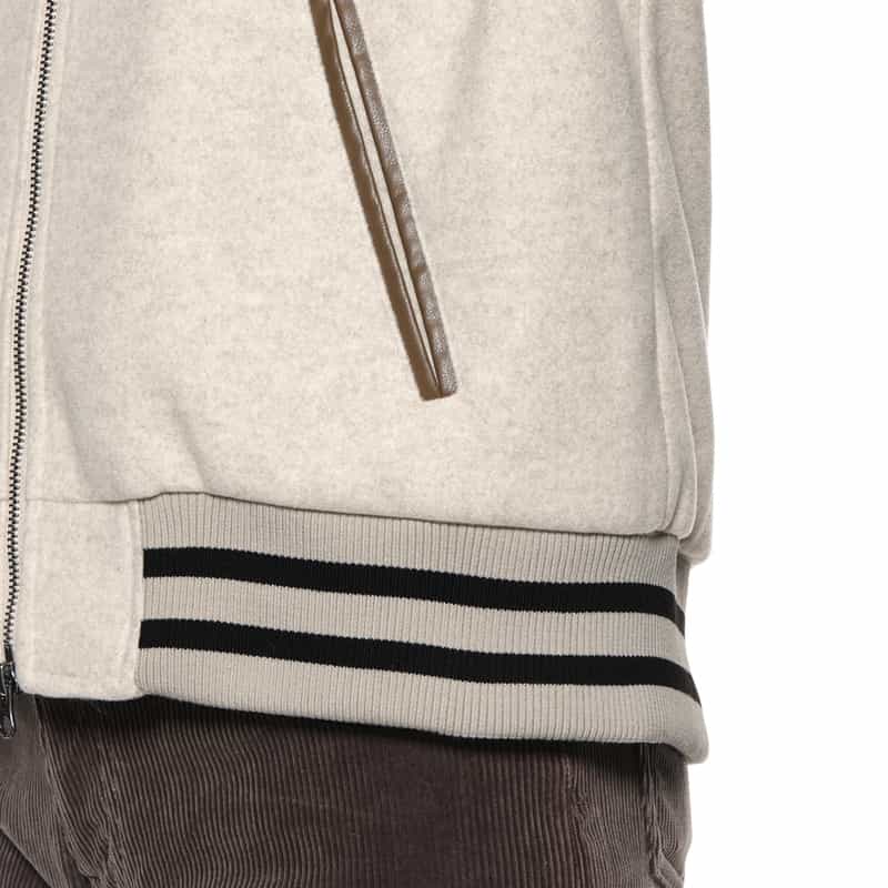 BARNEYS NEW YORK 異素材コンビネーション スタジアムジャンパー BEIGE