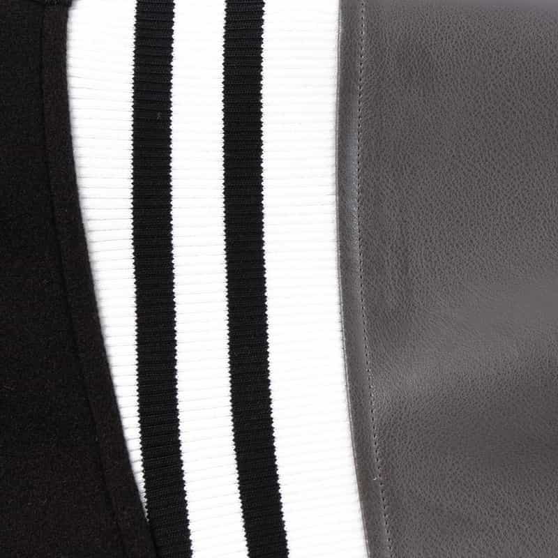 BARNEYS NEW YORK 異素材コンビネーション スタジアムジャンパー BLACK