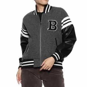 異素材コンビネーション スタジアムジャンパー