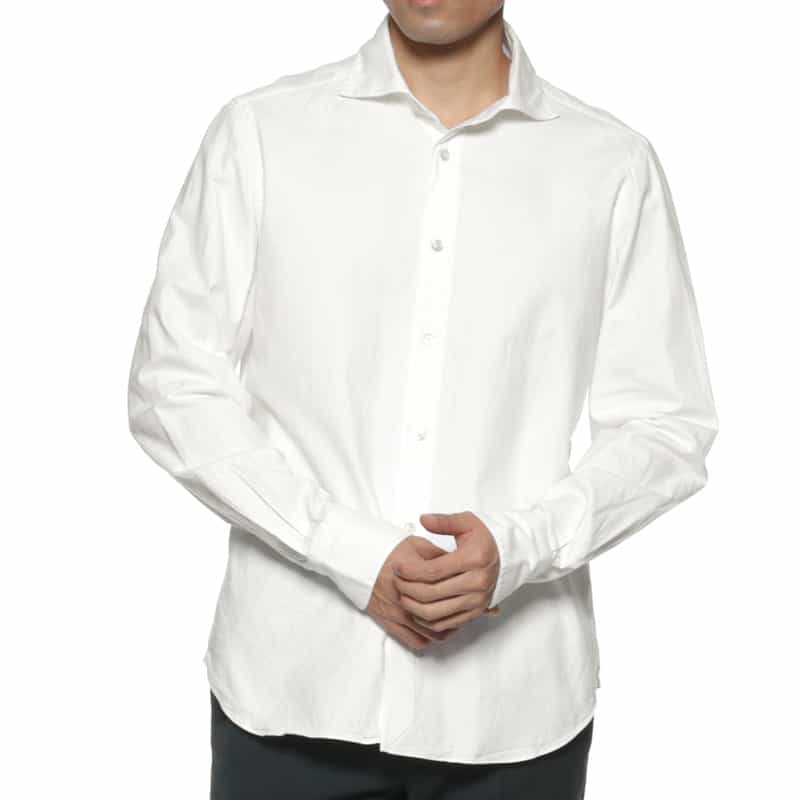 FINAMORE FINAMORE＜フィナモレ＞ コットンシャツ"PANTELLERIA" WHITE