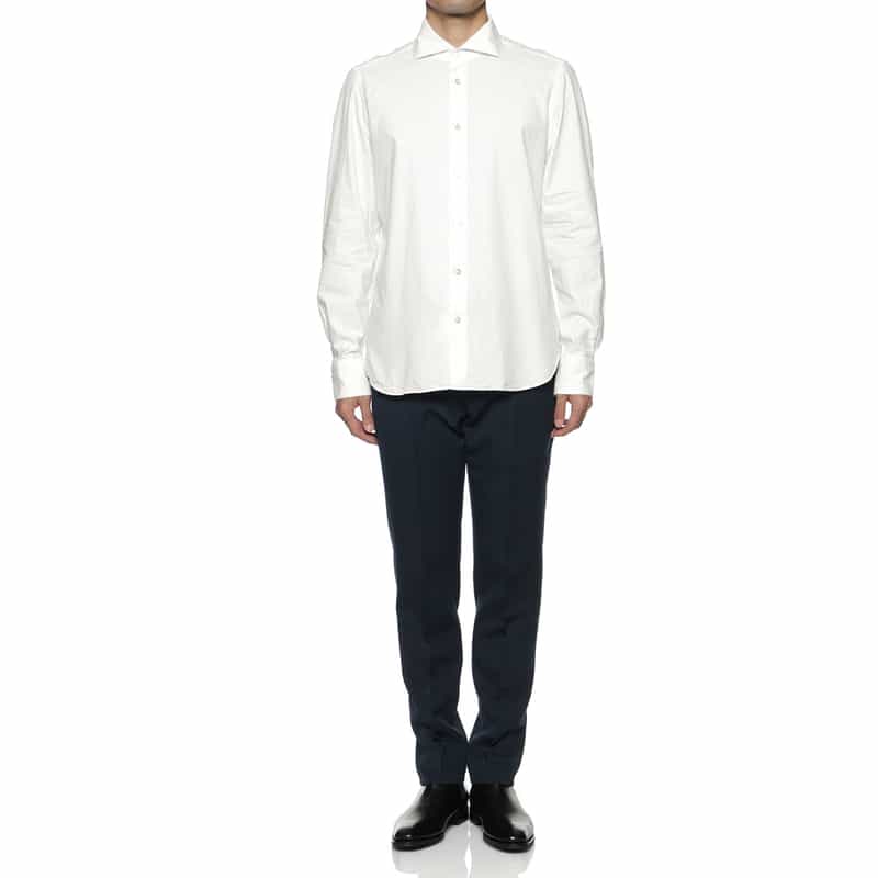 FINAMORE FINAMORE＜フィナモレ＞ コットンシャツ"PANTELLERIA" WHITE