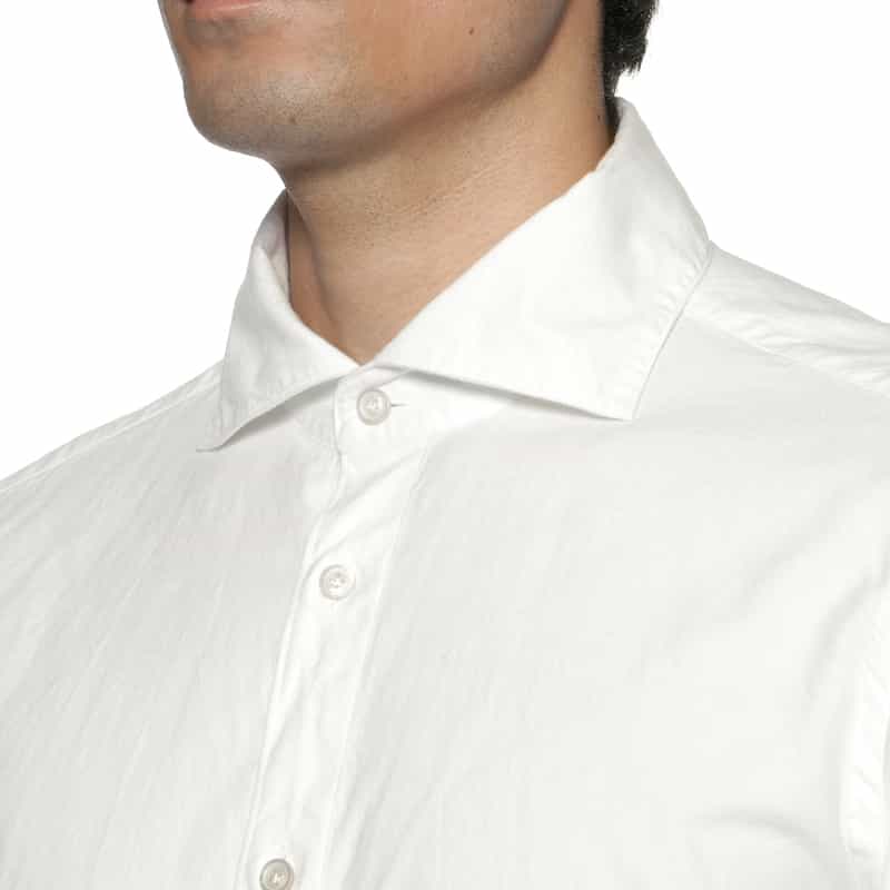 FINAMORE FINAMORE＜フィナモレ＞ コットンシャツ"PANTELLERIA" WHITE