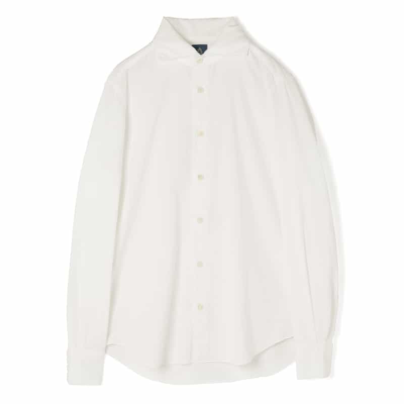 FINAMORE FINAMORE＜フィナモレ＞ コットンコーデュロイシャツ"PANTELLERIA" WHITE