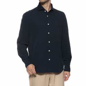 FINAMORE＜フィナモレ＞ コットンコーデュロイシャツ"PANTELLERIA"