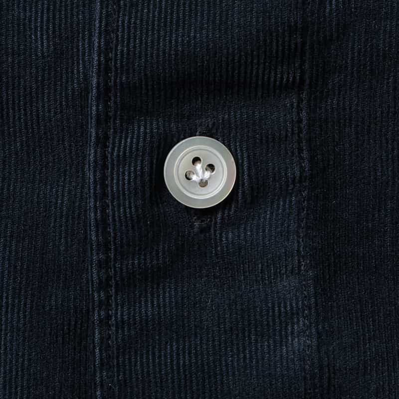 FINAMORE FINAMORE＜フィナモレ＞ コットンコーデュロイシャツ"PANTELLERIA" NAVY