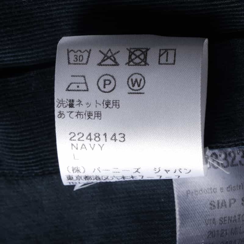 FINAMORE FINAMORE＜フィナモレ＞ コットンコーデュロイシャツ"PANTELLERIA" NAVY