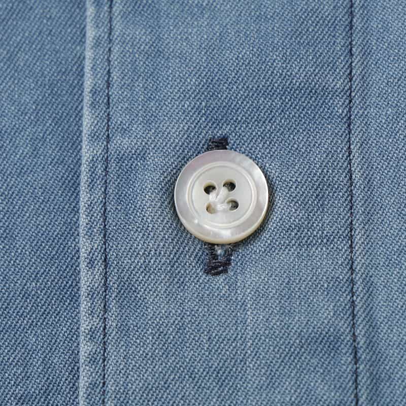 FINAMORE FINAMORE＜フィナモレ＞ デニムシャツ"SIMONE" BLUE