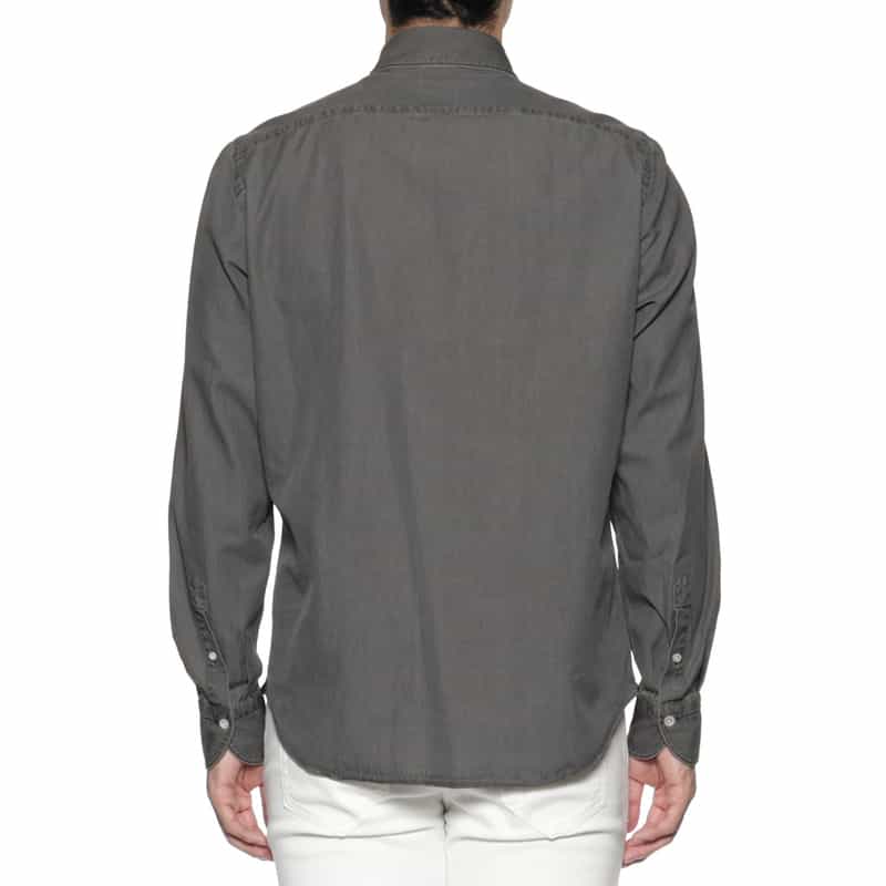 FINAMORE FINAMORE＜フィナモレ＞ デニムシャツ"SIMONE" GRAY