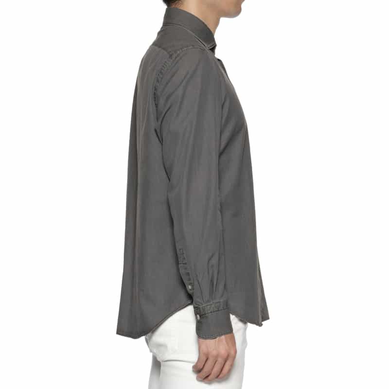 FINAMORE FINAMORE＜フィナモレ＞ デニムシャツ"SIMONE" GRAY