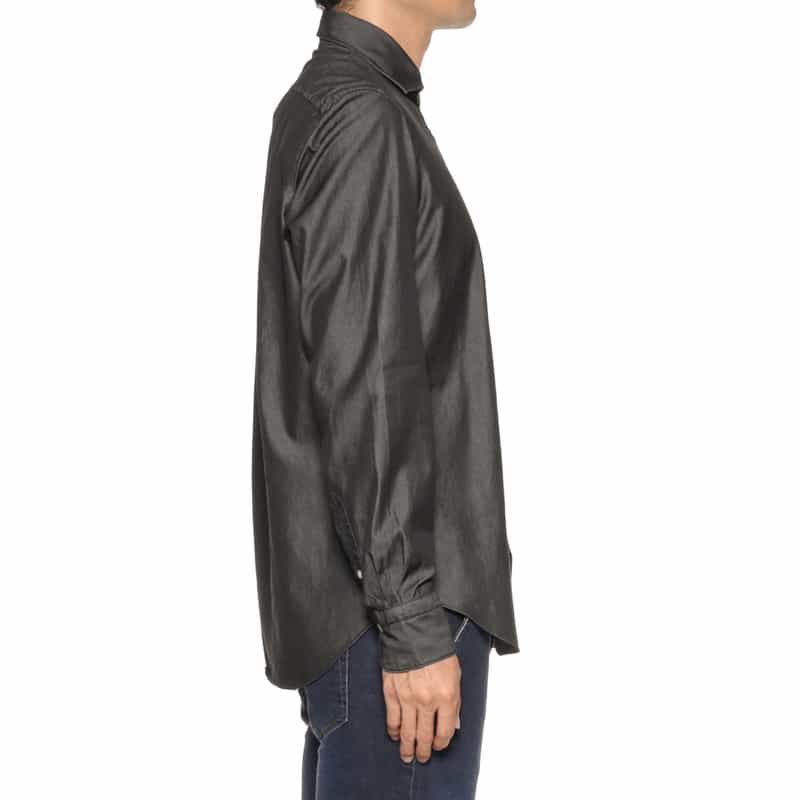 FINAMORE FINAMORE＜フィナモレ＞ デニムシャツ"SIMONE" BLACK