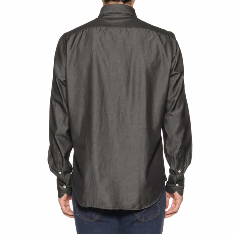 FINAMORE FINAMORE＜フィナモレ＞ デニムシャツ"SIMONE" BLACK